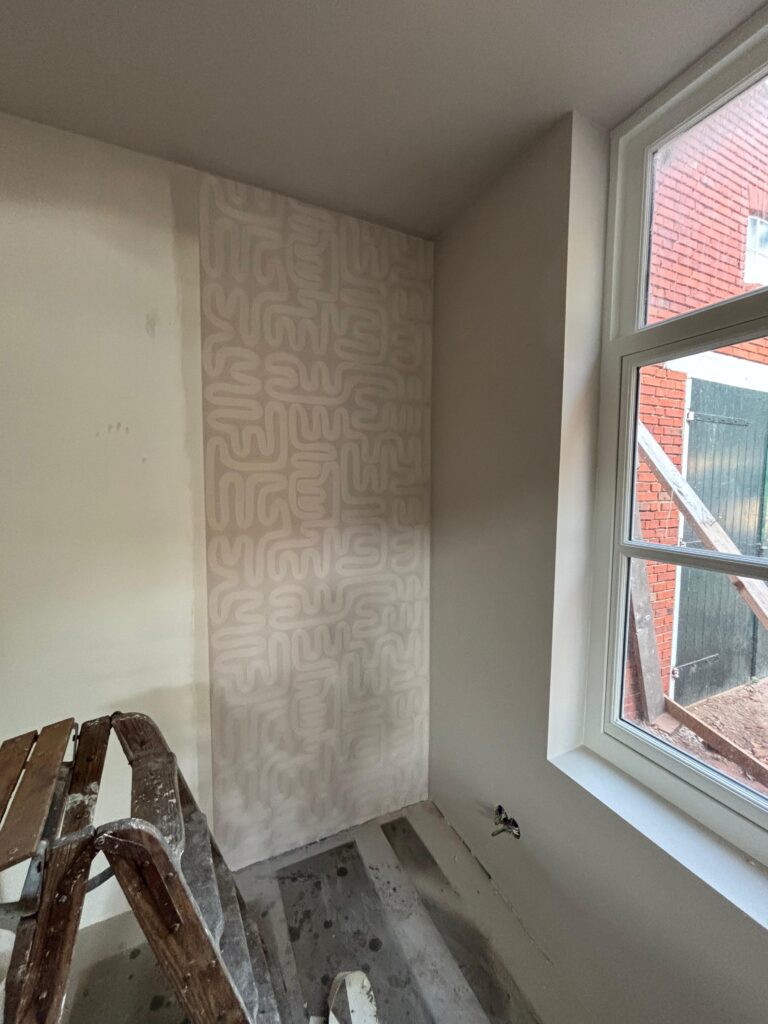 Behangen in nieuwbouwwoning in Groningen